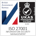British Assessment Bureau, UKAS Certified logo for ISO 27001 - Information security management