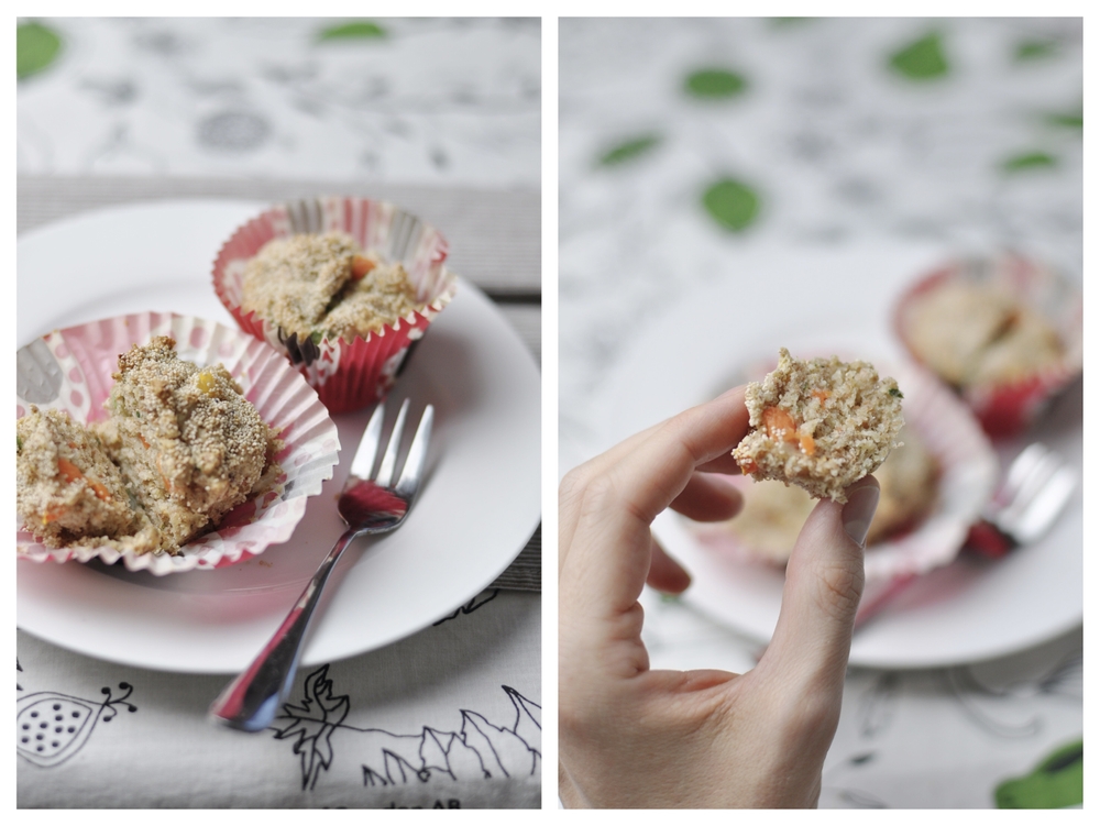 wholewheat vegetables muffins with poppy seeds
