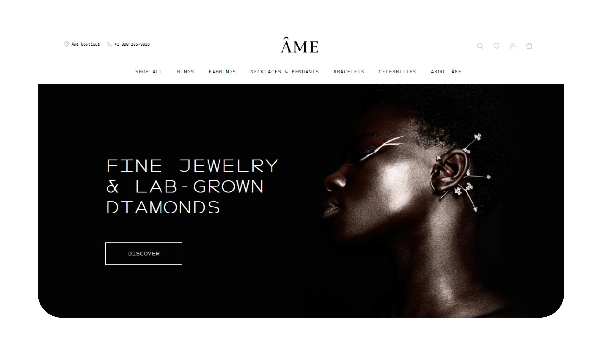 Ame - Great Jewelry eCommerce Design