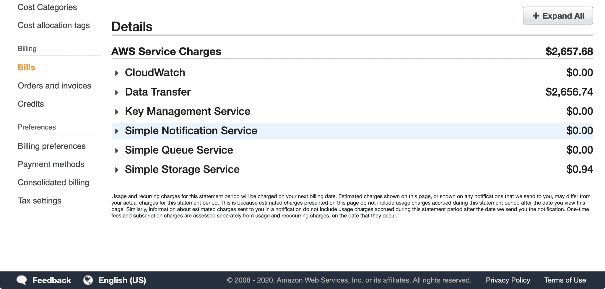 The AWS bill heard around the world