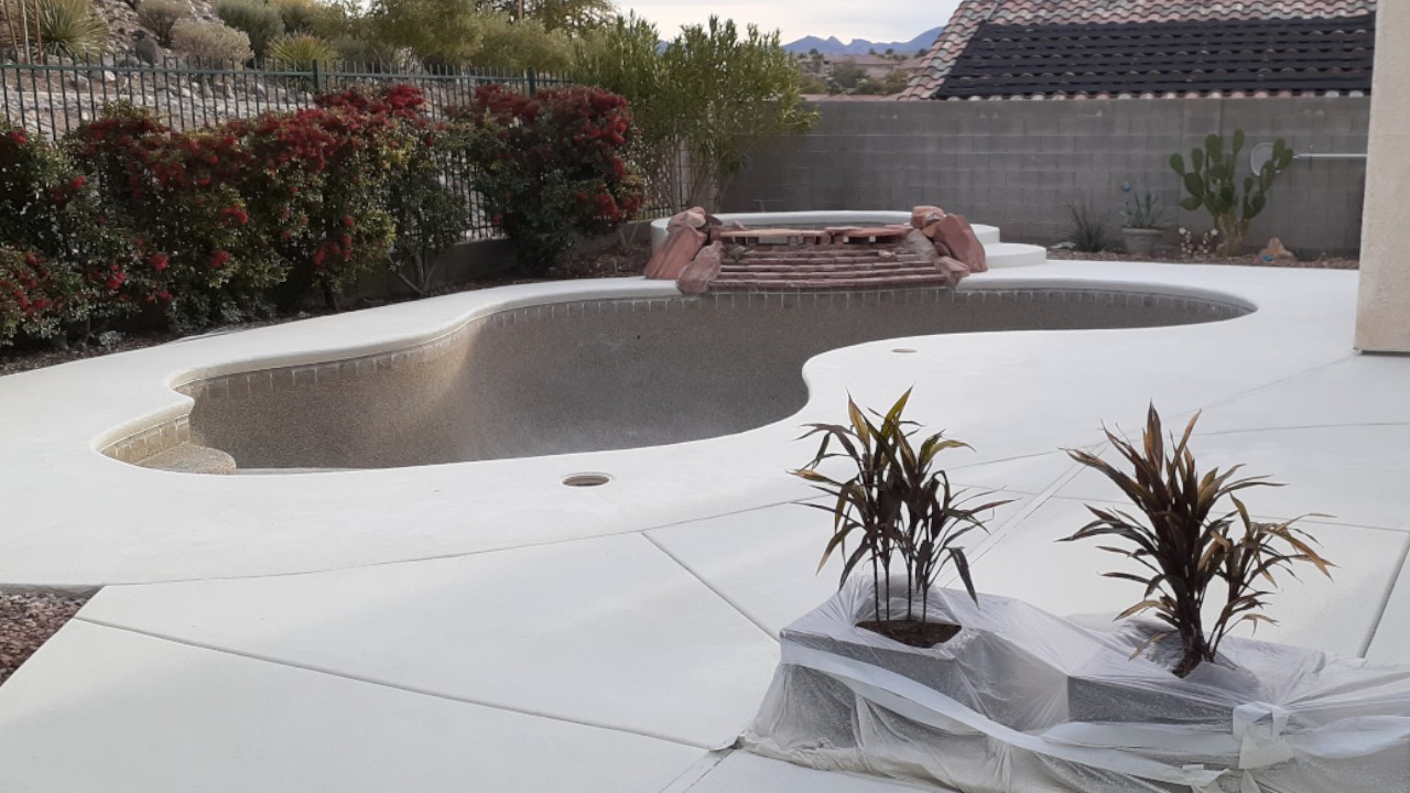 Pool deck concrete restoration like you've never seen before