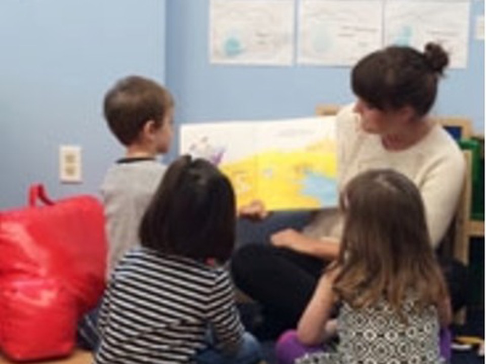 Emily Harden teaching students.
