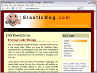 Screen shot of ElsaticDog v1.0