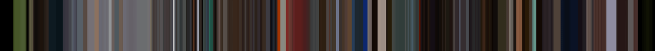 A barcode of colors from the vid Vertigo Motel