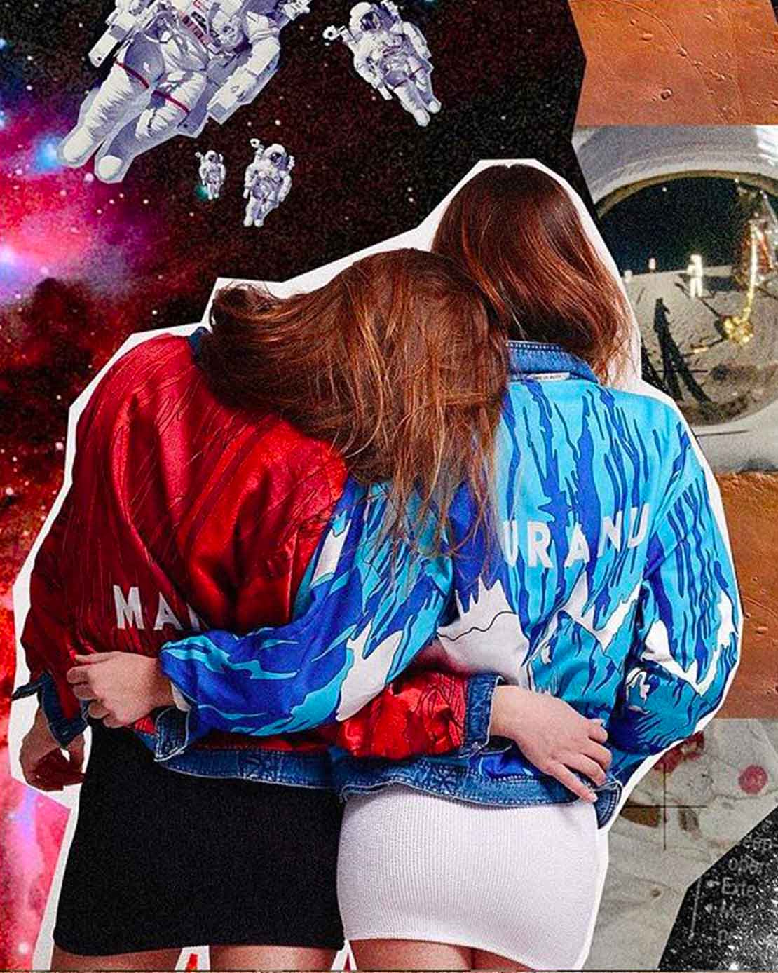 GIVE ME SPACE - denim jacket Uranus e Mars