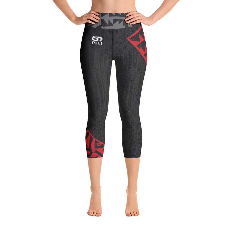 yoga-capri-leggings - XS / Ula Red / Performance Stretch