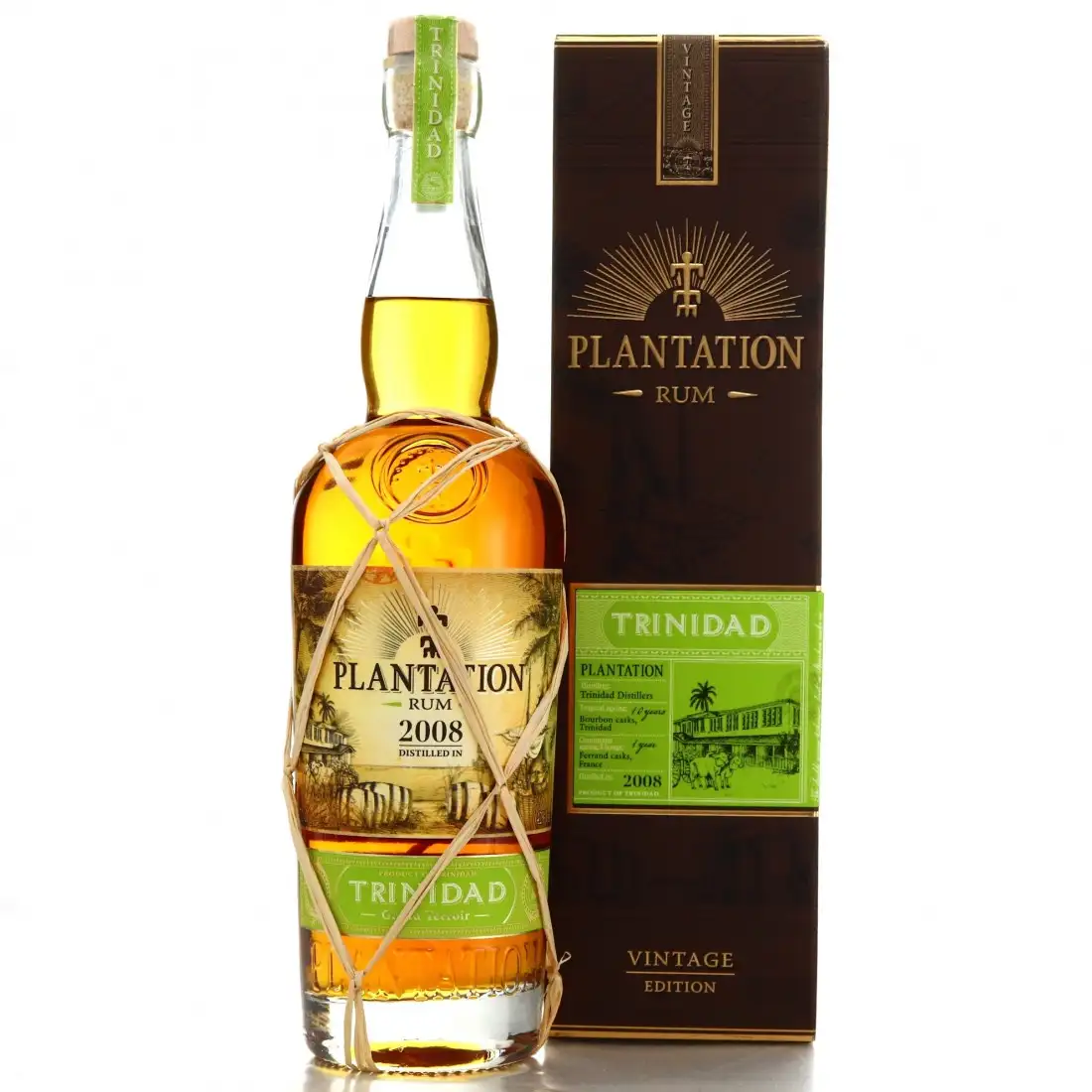 Image of the front of the bottle of the rum Plantation Trinidad Grand Terroir