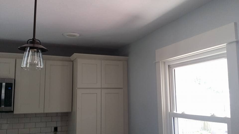 enlarged photo of dark under the stairs shelving units