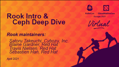 Slide Top: Rook Intro & Ceph Deep Dive