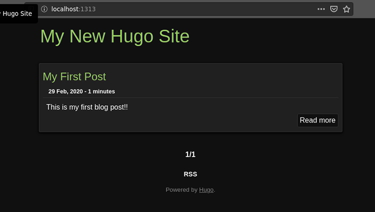 How to create a static blog