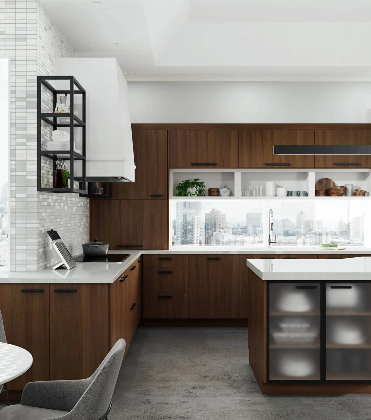 Contemporary kitchen cabinetry