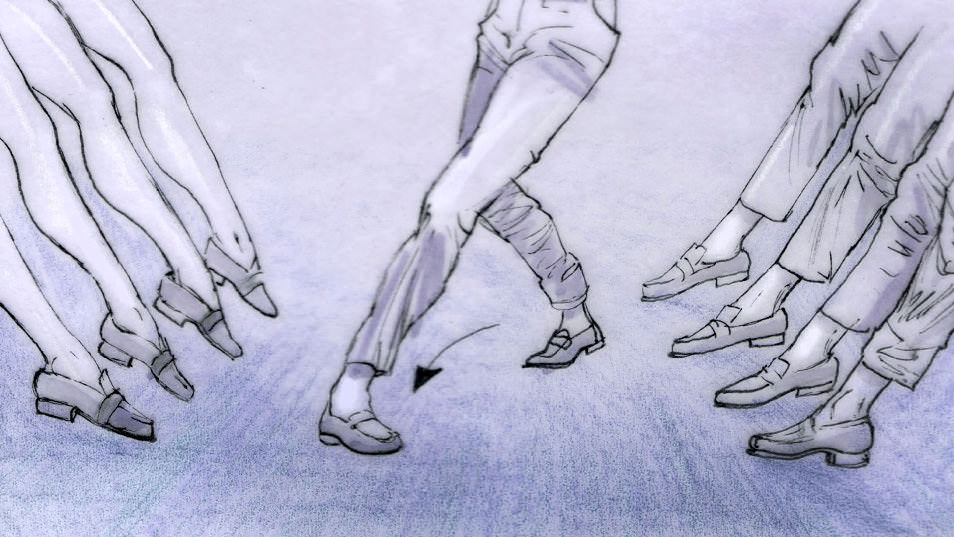 Dancing Feet storyboard