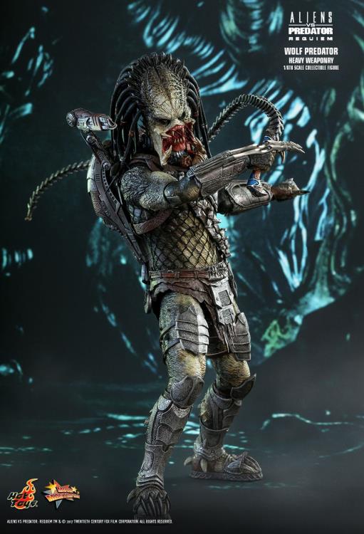 Hot Toys Aliens vs. Predator: Requiem MMS443 Wolf Predator (Heavy Weaponry) 1/6th Scale Collectible Figure