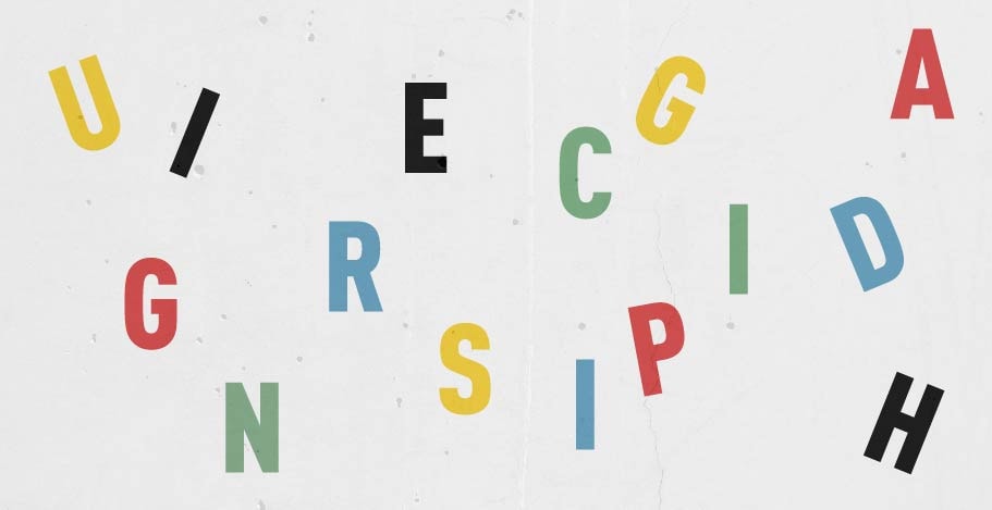 Graphic design An illustration of multiple letters