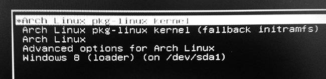 How to restore GRUB in Arch Linux
