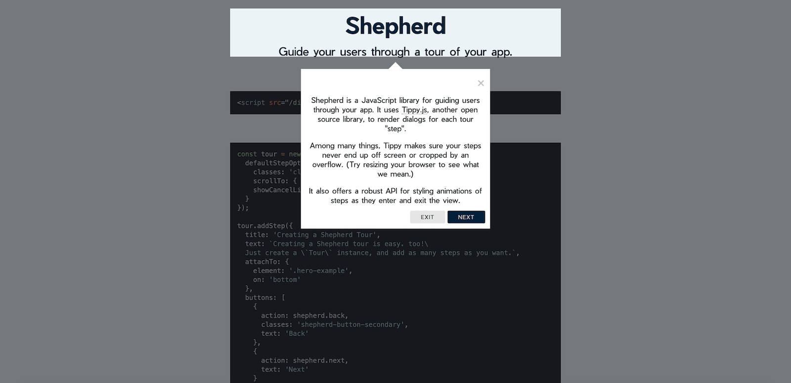 Shepherd.js Demo
