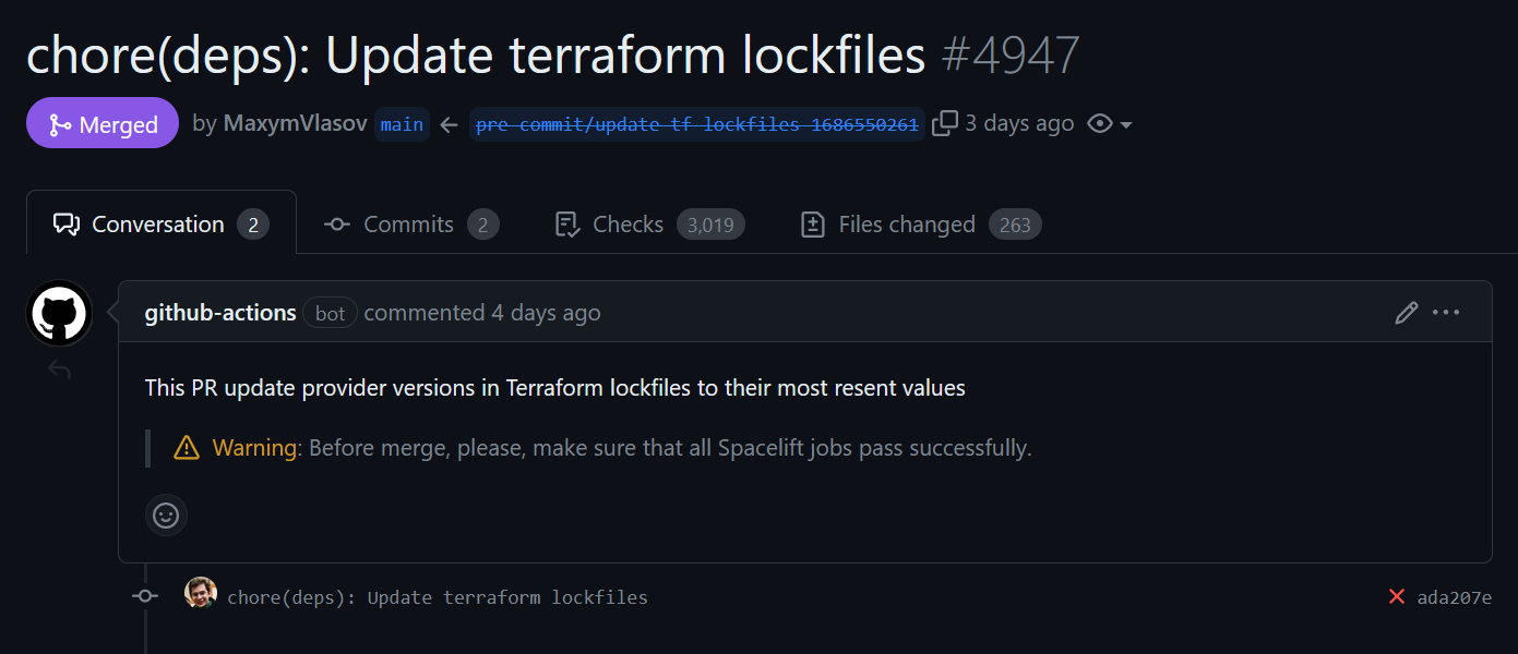 Autoupdate PR for lockfiles
