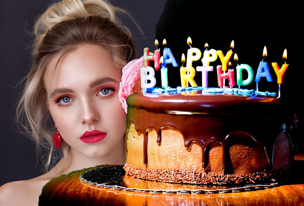 Online Greetings with happy birtday cake candle party