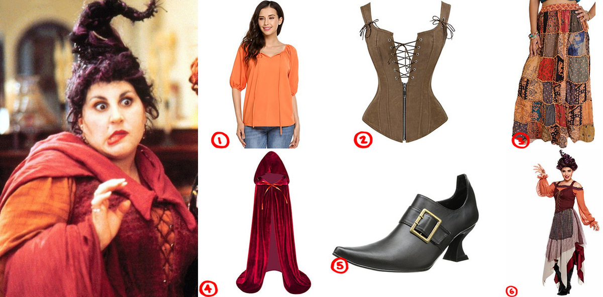 Dress Like Mary Sanderson (hocus Pocus) Costume For Cosplay & Halloween