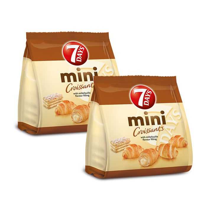 Mini croissants with millefeuille flavour cream - 2x107g