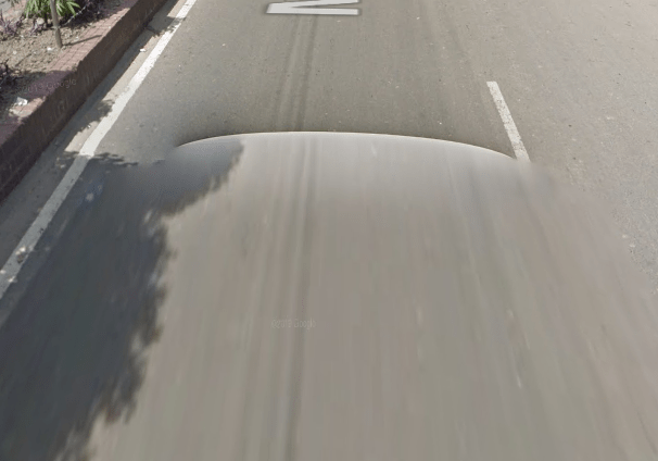 white car