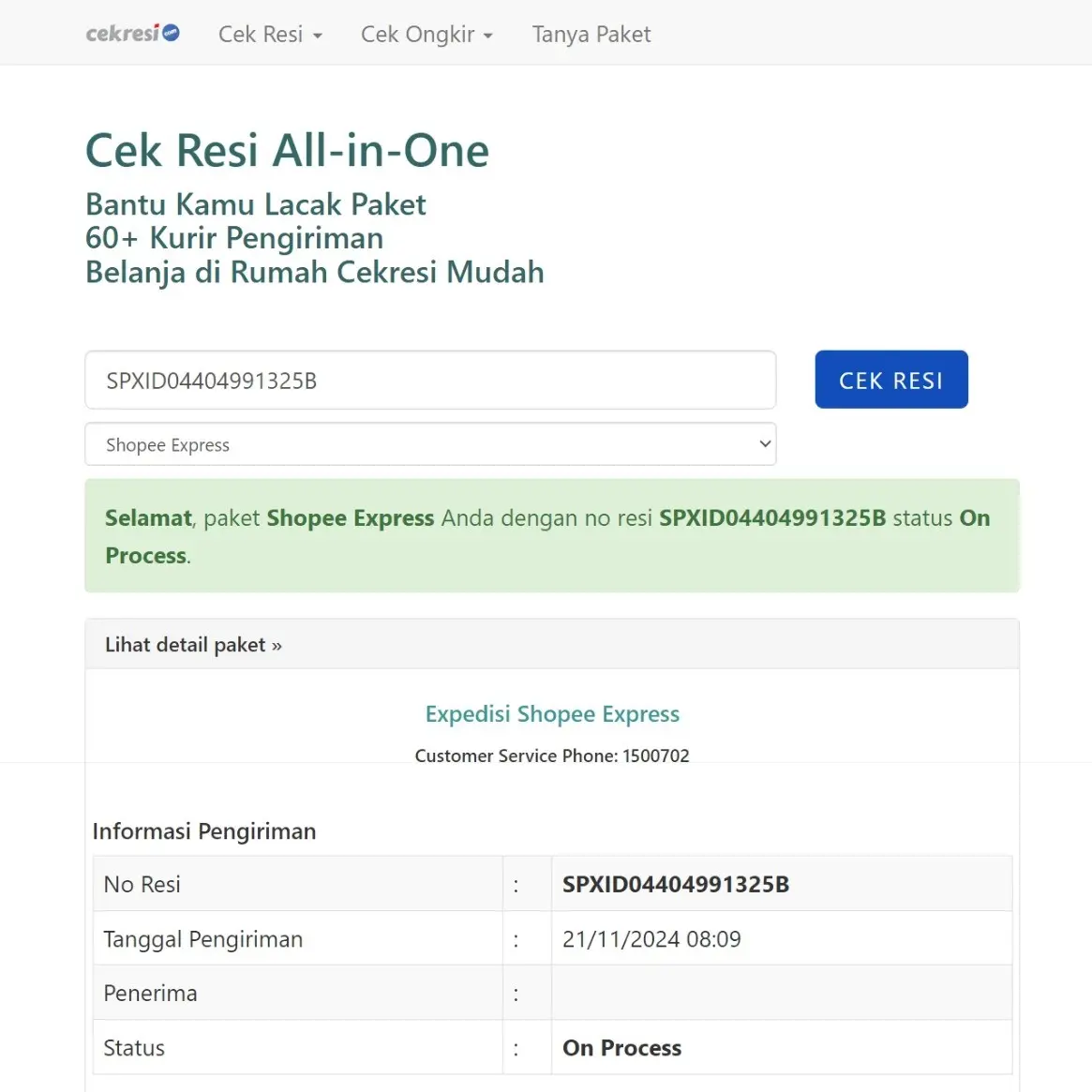 [Source Code] Cek Resi Semua Ekspedisi