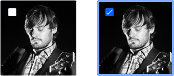 image default and selected state