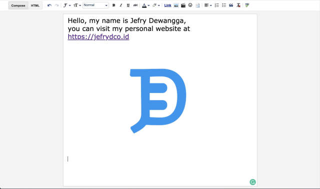 What You See is What You Get Text Editor