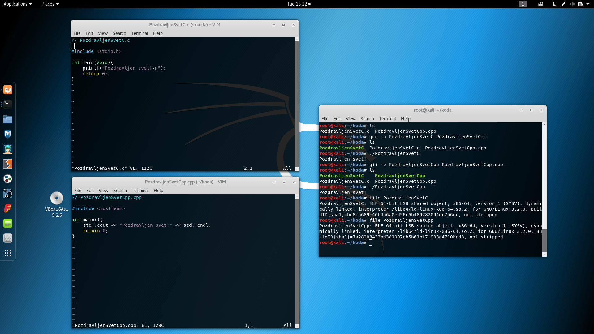 Slika 6: OSX in Linux C in C++