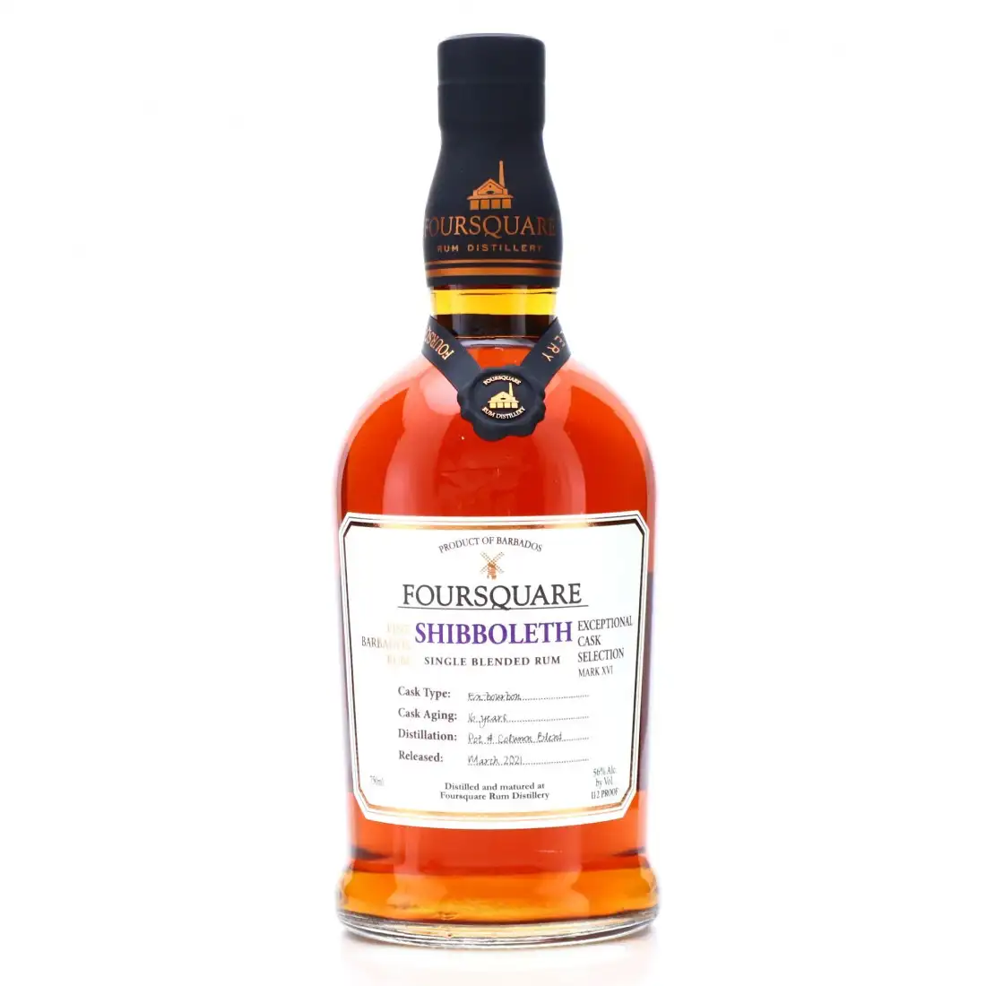 Image of the front of the bottle of the rum Exceptional Cask Selection XVI Shibboleth