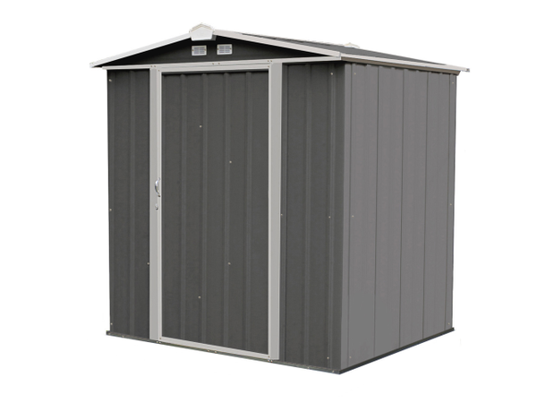 6x5 EZEE Shed in Charcoal with Cream Trim