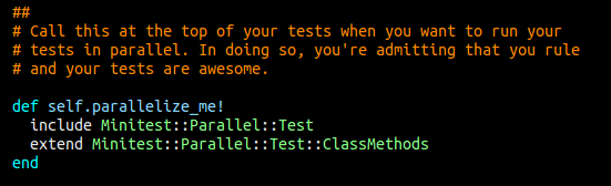 In doing so, you're admitting that you rule and your tests are awesome