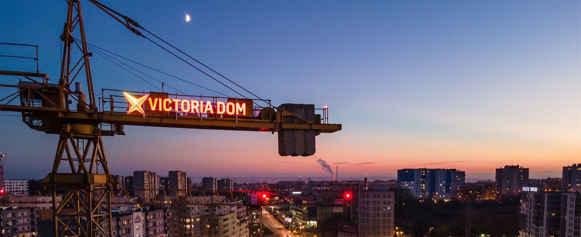 Panorama Krakowa z perspektywy osiedla Viva Piast