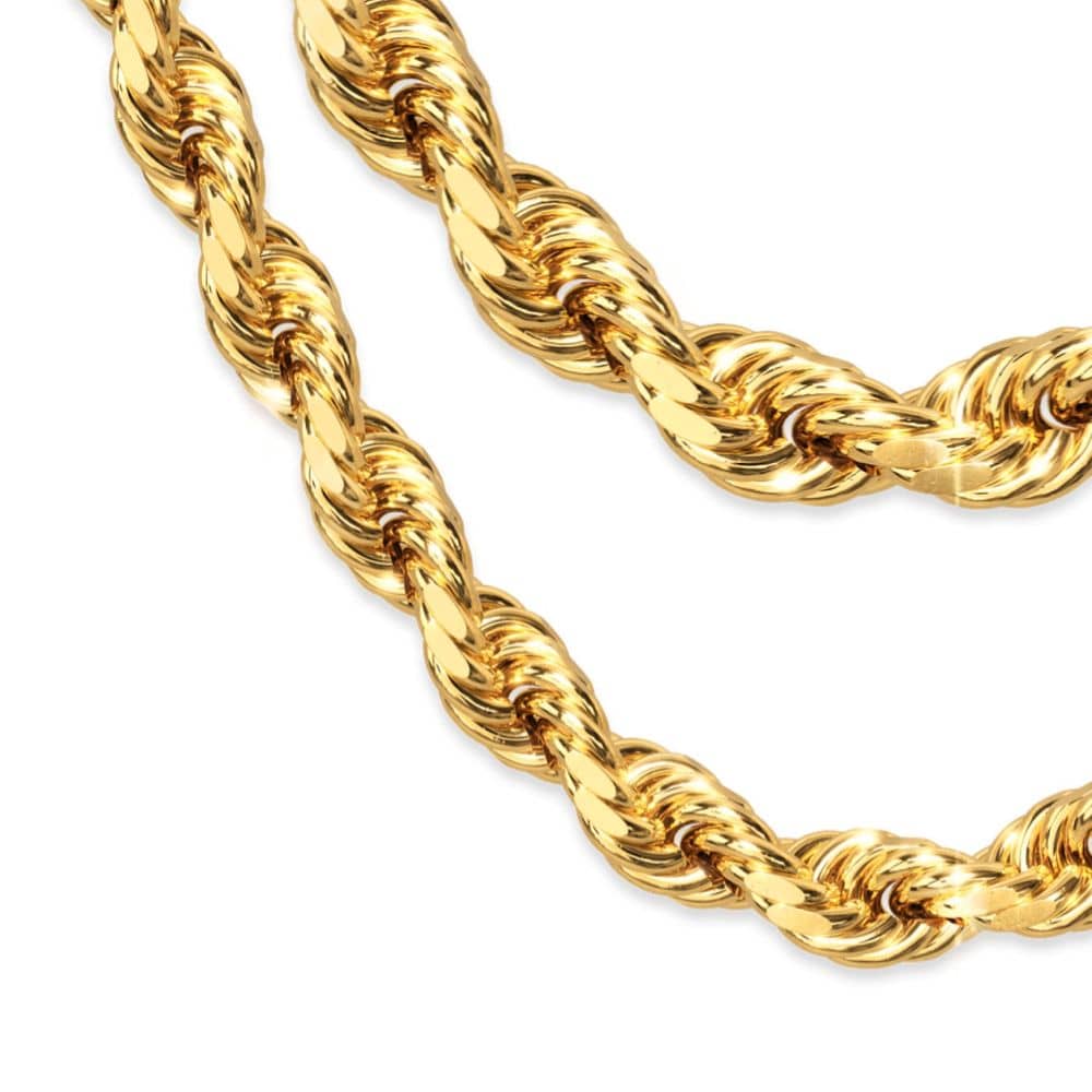 Rope Stack - Thick + Regular Gold Chain Set | JAXXON