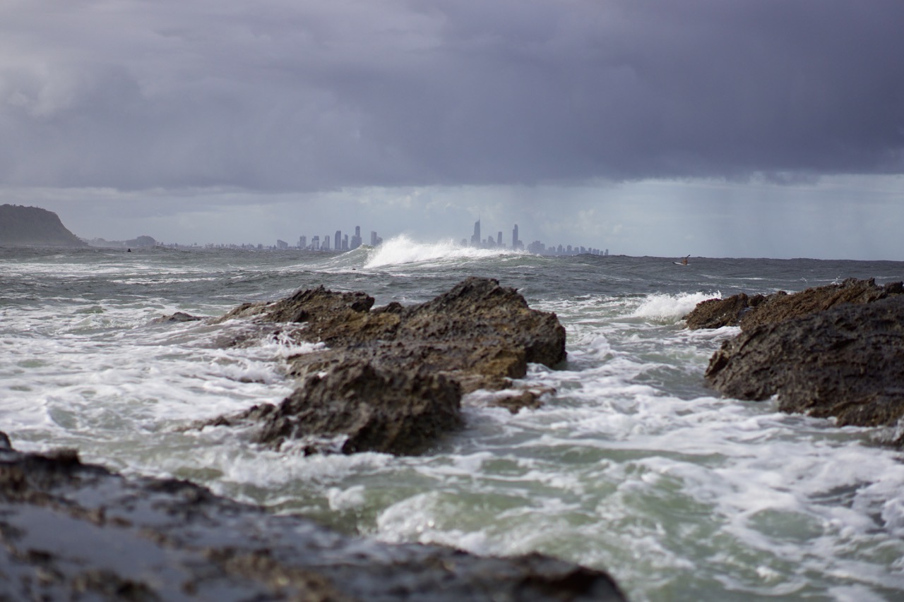 Surfers Paradise in distance