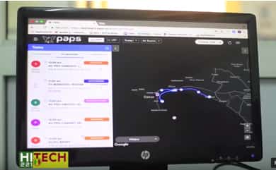 Paps dans l'émission Hitech221