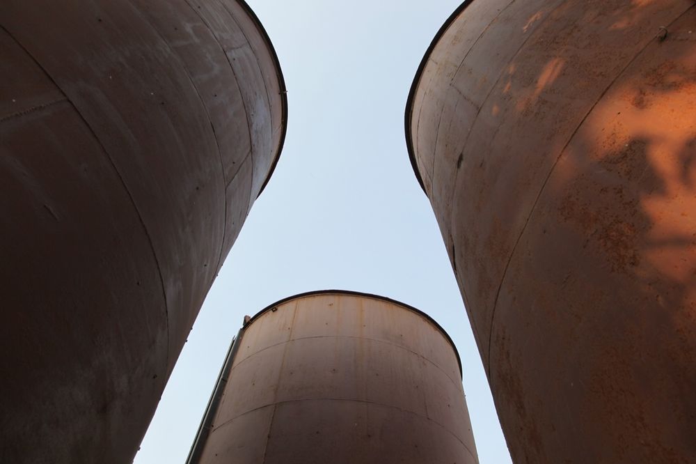 Exterior view, TRINITY: Godrej Legacy Park silos, 2015