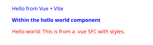 Final PDF result with Vue SFCs