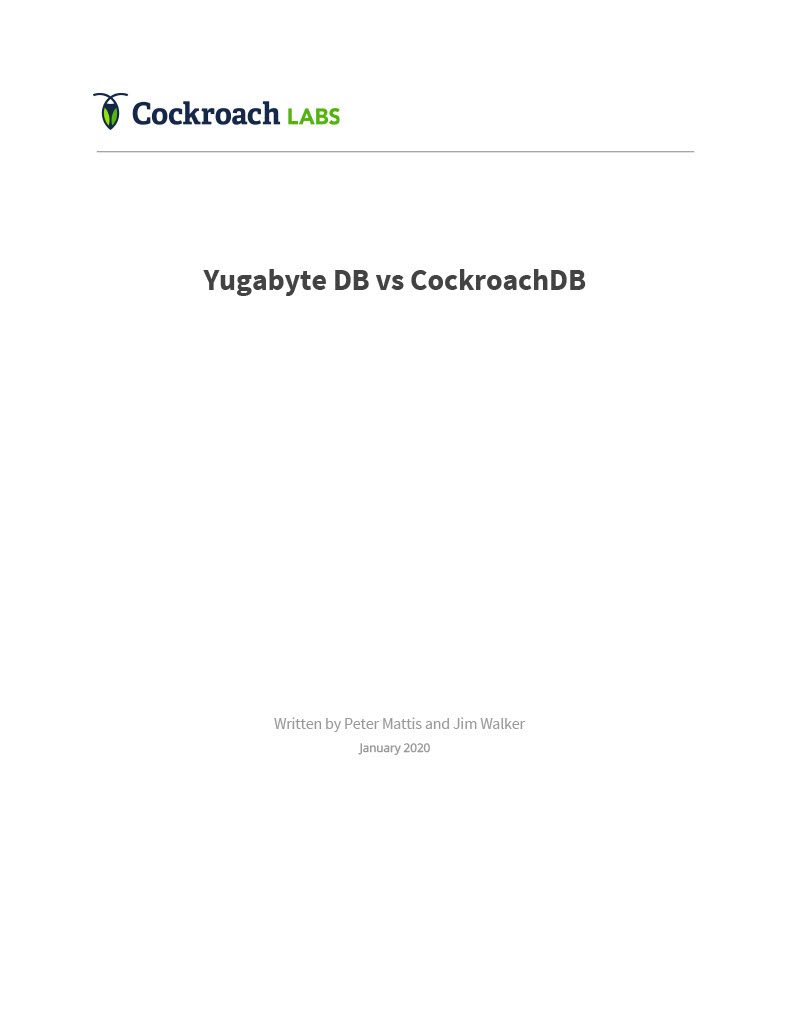 YugabyteDB vs CockroachDB