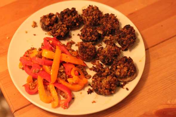 fully baked stuffed shrooms