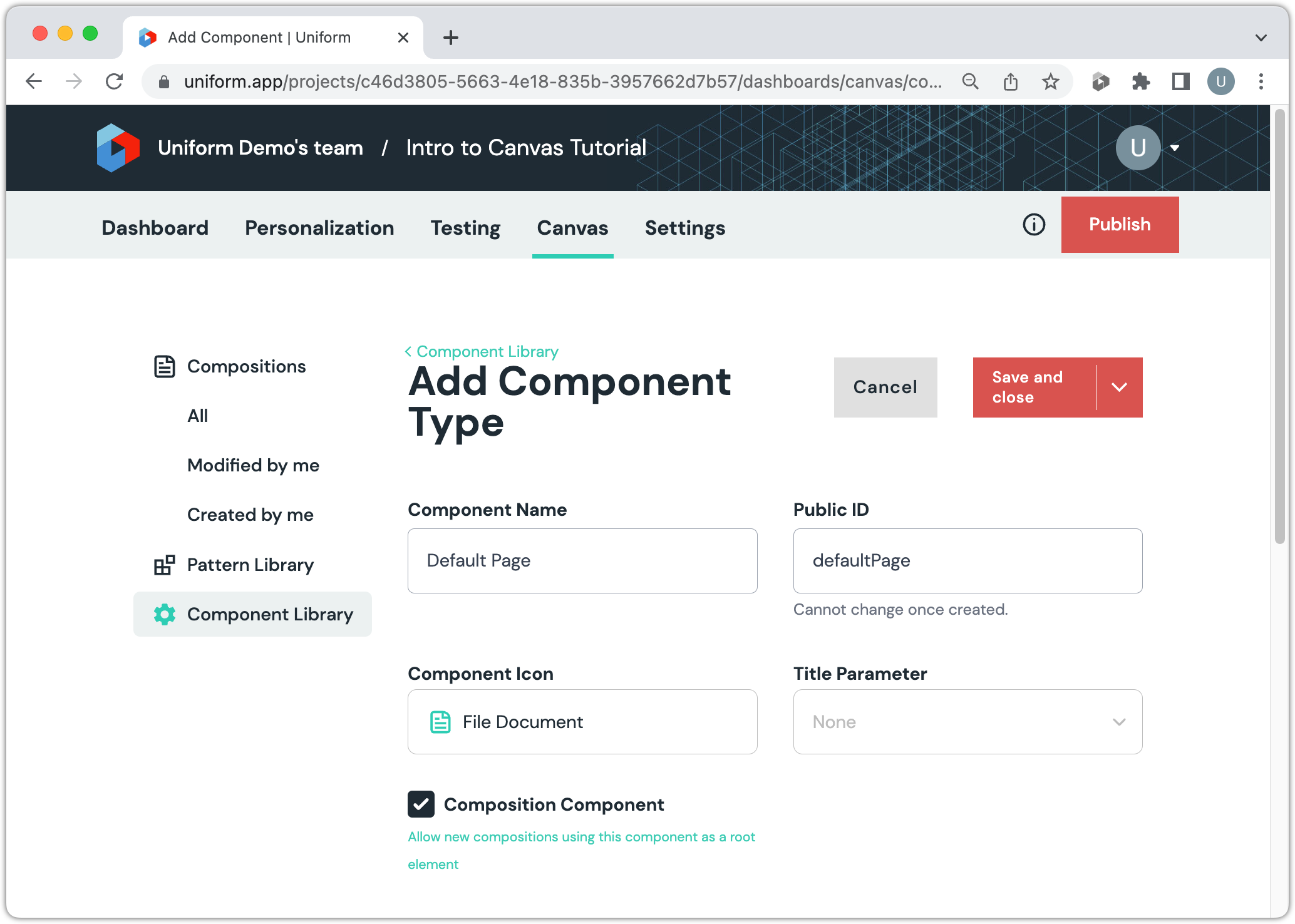 add-default-page-component