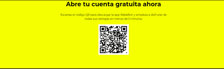 La aplicación móvil Rebellion Pay es fácil de usar y te permitirá realizar todas tus operaciones bancarias en línea