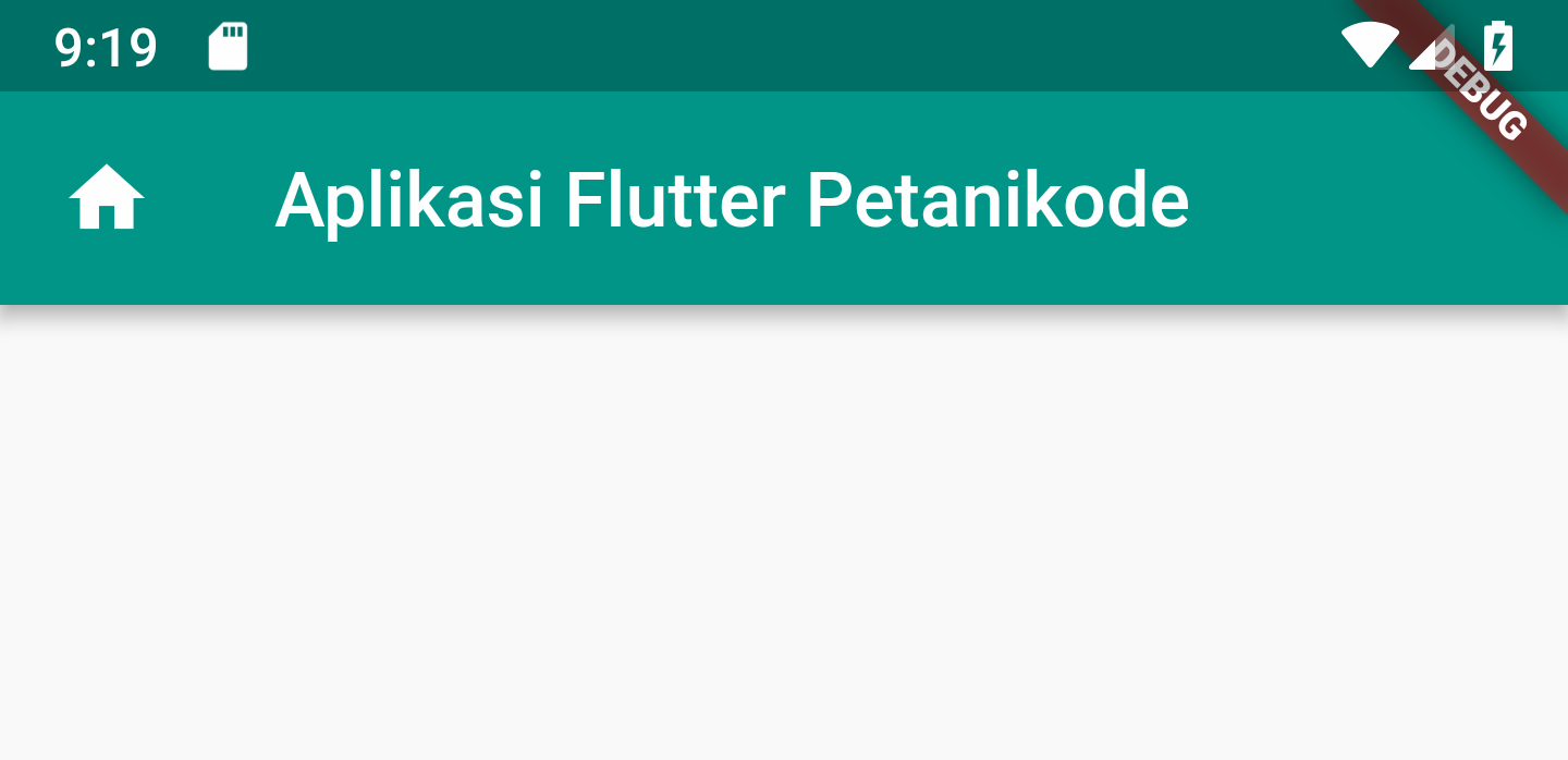 Aplikasi Flutter Dasar