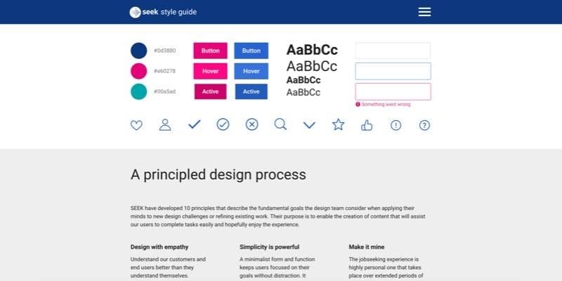 Seek Style Guide