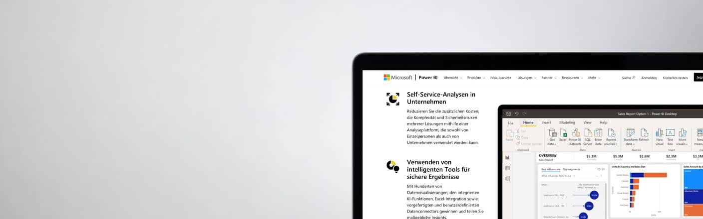 Moeglichkeiten Laptop mit Power BI als Möglichkeit