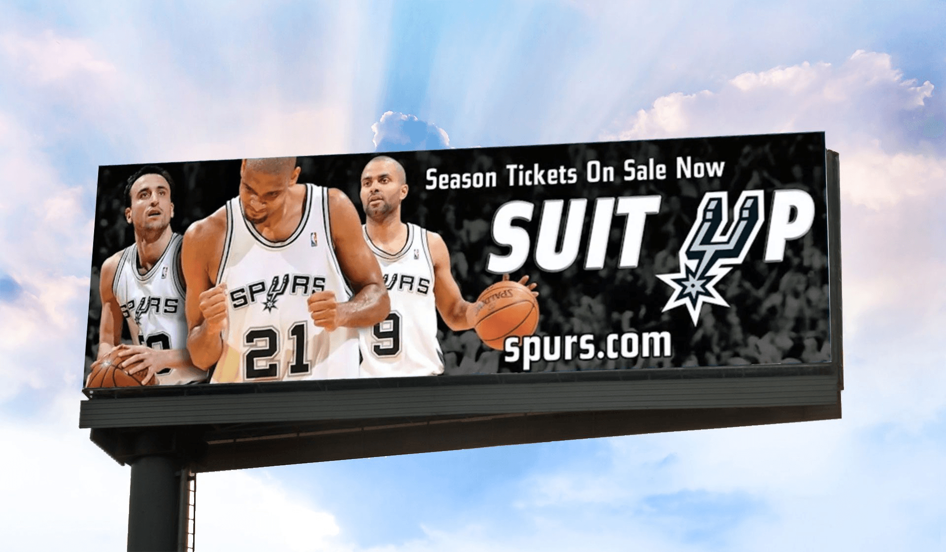 Spurs Suit Up Billboard