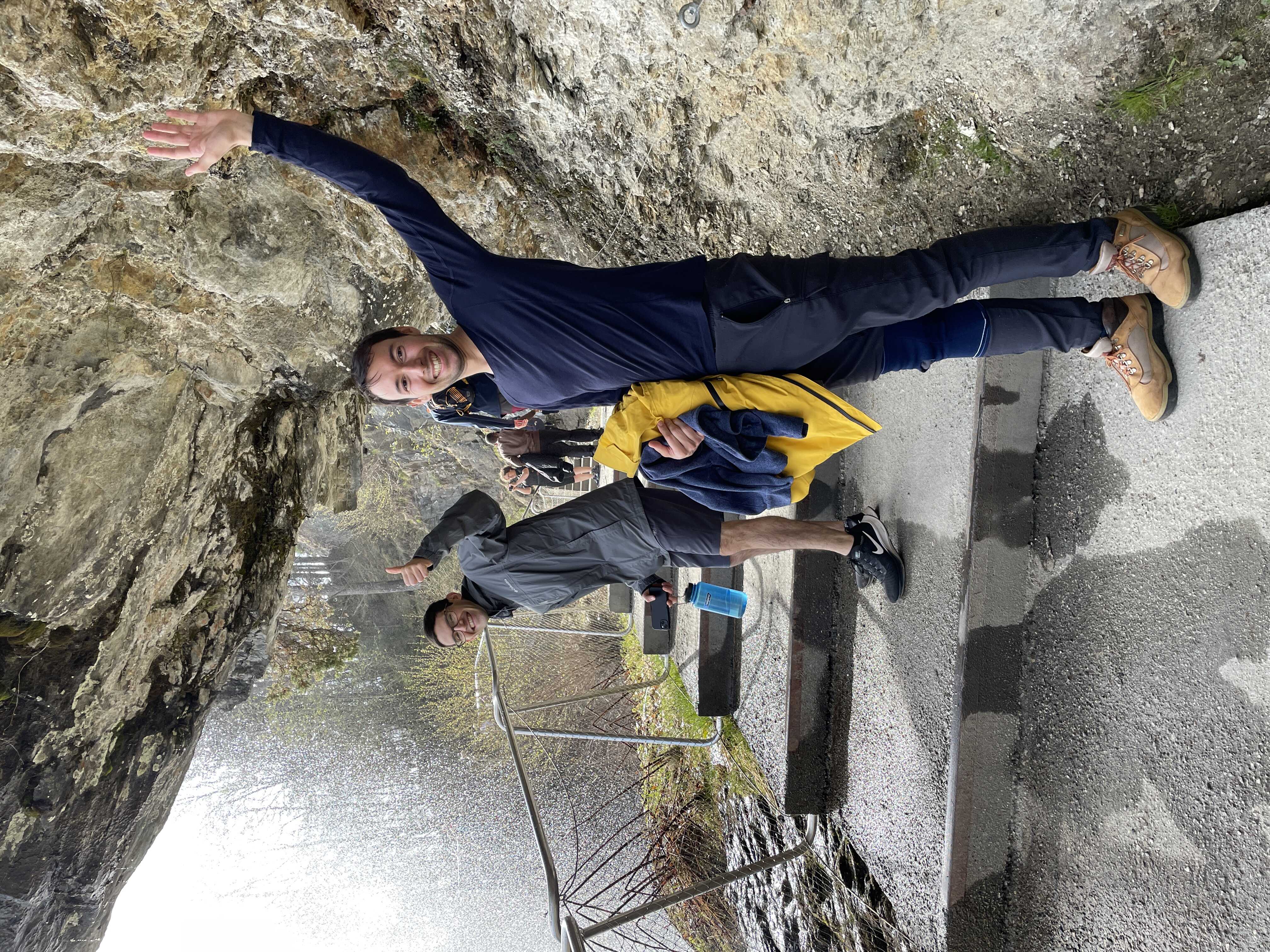At the Steinsdalsfossen waterfall