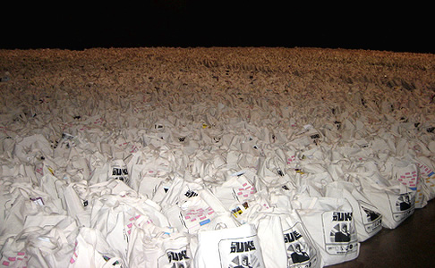 A sea of SXSW Big Bags from 2007