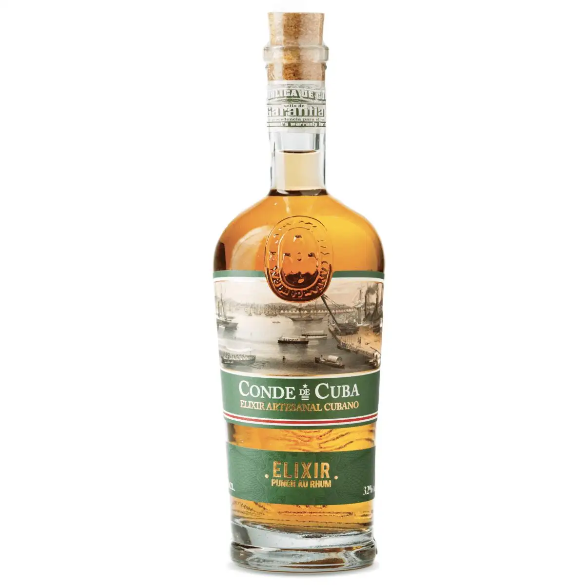 Image of the front of the bottle of the rum Elixir