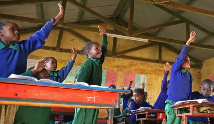 St. Peter's Primary School in Sagante, Marsabit County, Kenya.